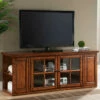 TV Stand In Burnished Oak, 62-Inch
