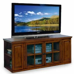 TV Stand In Burnished Oak, 62-Inch -US Home Sales Store tv stand burnished oak 62 inch 5