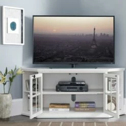TV Stand In Cottage White, 56-Inch -US Home Sales Store tv stand cottage white 56 inch 3