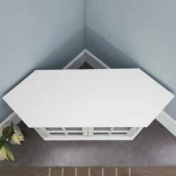 TV Stand In Cottage White, 56-Inch -US Home Sales Store tv stand cottage white 56 inch 6