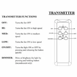 Universal Ceiling Fan Remote In White -US Home Sales Store universal white ceiling fan remote 5