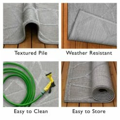 Vennor Indoor Outdoor Area Rug, 5-Foot 3-Inch By 7-Foot -US Home Sales Store vennor outdoor rug 5 foot 3 inch by 7 foot 3