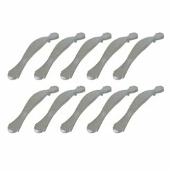 Victorian Cabinet Pull In Satin Nickel, 10-Pack