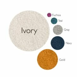 Vienne Round Area Rug Vintage Faded Ivory/Navy, 5-Foot-3-Inch -US Home Sales Store vienne vintage faded ivory navy area rug 5 feet 3 inches round 3