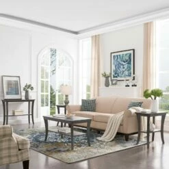 Vienne Area Rug In Vintage Faded Ivory/Navy, 7-Foot-10-Inch By 10-Foot -US Home Sales Store vienne vintage faded ivory navy area rug 7 by 10 6