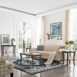 Wendlyn Medallion Area Rug In Vintage Multicolor 5-ft 3-in X 7-ft 7-in -US Home Sales Store vintage rug 5 foot 3 inch by 7 foot 7 inch 6