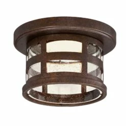 Washburn Integrated LED Ceiling Light In Rustic Bronze