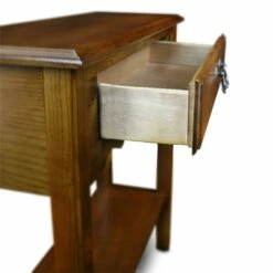 Wave Console Table In Medium Oak -US Home Sales Store wave console table medium oak 3