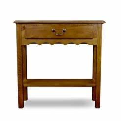 Wave Console Table In Medium Oak -US Home Sales Store wave console table medium oak 4