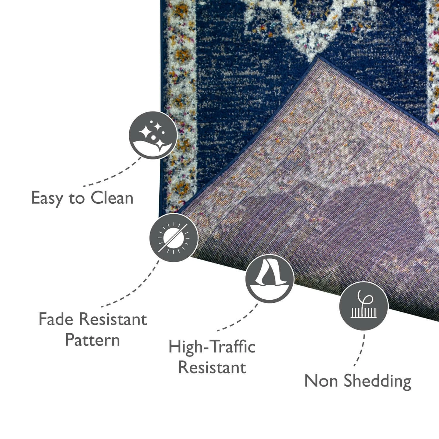 Wendlyn Runner In Vintage Medallion Multicolor, 1-ft-9-in X 5-ft-11-in - Image 3