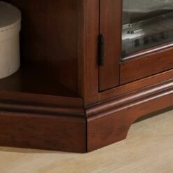 Westwood Corner TV Stand With Bookcases In Brown Cherry, 46-Inch -US Home Sales Store westwood bookcase tv stand 50 inch 4