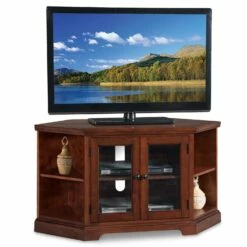 Westwood Corner TV Stand With Bookcases In Brown Cherry, 46-Inch -US Home Sales Store westwood bookcase tv stand 50 inch 5