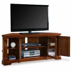 Westwood Corner TV Stand In Brown Cherry, 56-Inch -US Home Sales Store westwood corner tv stand 60 inch 5