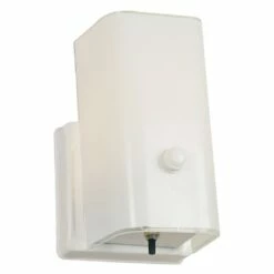 Wall Sconce And Switch In White