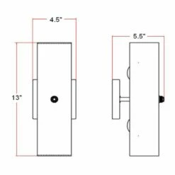 Channel Light In White, 2-Light -US Home Sales Store white 2 light channel light 3