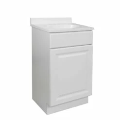 Wyndham Vanity With Solid Marble Top In White 19-in X 17-in