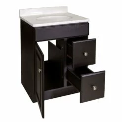 Wyndham Vanity With White Cultured Marble Top In Espresso, 25in X 19in 11 Wyndham Vanity With White Cultured Marble Top In Espresso, 25in X 19in -US Home Sales Store wyndham 25 inch x 19 inch espresso white marble vanity 5