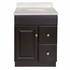 Wyndham Vanity With White Cultured Marble Top In Espresso, 25in X 19in 12 Wyndham Vanity With White Cultured Marble Top In Espresso, 25in X 19in -US Home Sales Store wyndham 25 inch x 19 inch espresso white marble vanity 6