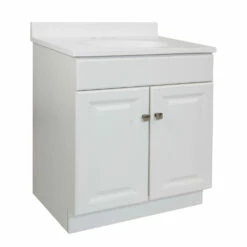 Wyndham Vanity With Solid Marble Top In White 31-in X 19-in
