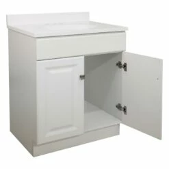 Wyndham Vanity With Solid Marble Top In White 31-in X 19-in 9 Wyndham Vanity With Solid Marble Top In White 31-in X 19-in -US Home Sales Store wyndham 30 inch marble solid white vanity 4