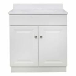 Wyndham Vanity With Solid Marble Top In White 31-in X 19-in 10 Wyndham Vanity With Solid Marble Top In White 31-in X 19-in -US Home Sales Store wyndham 30 inch marble solid white vanity 5
