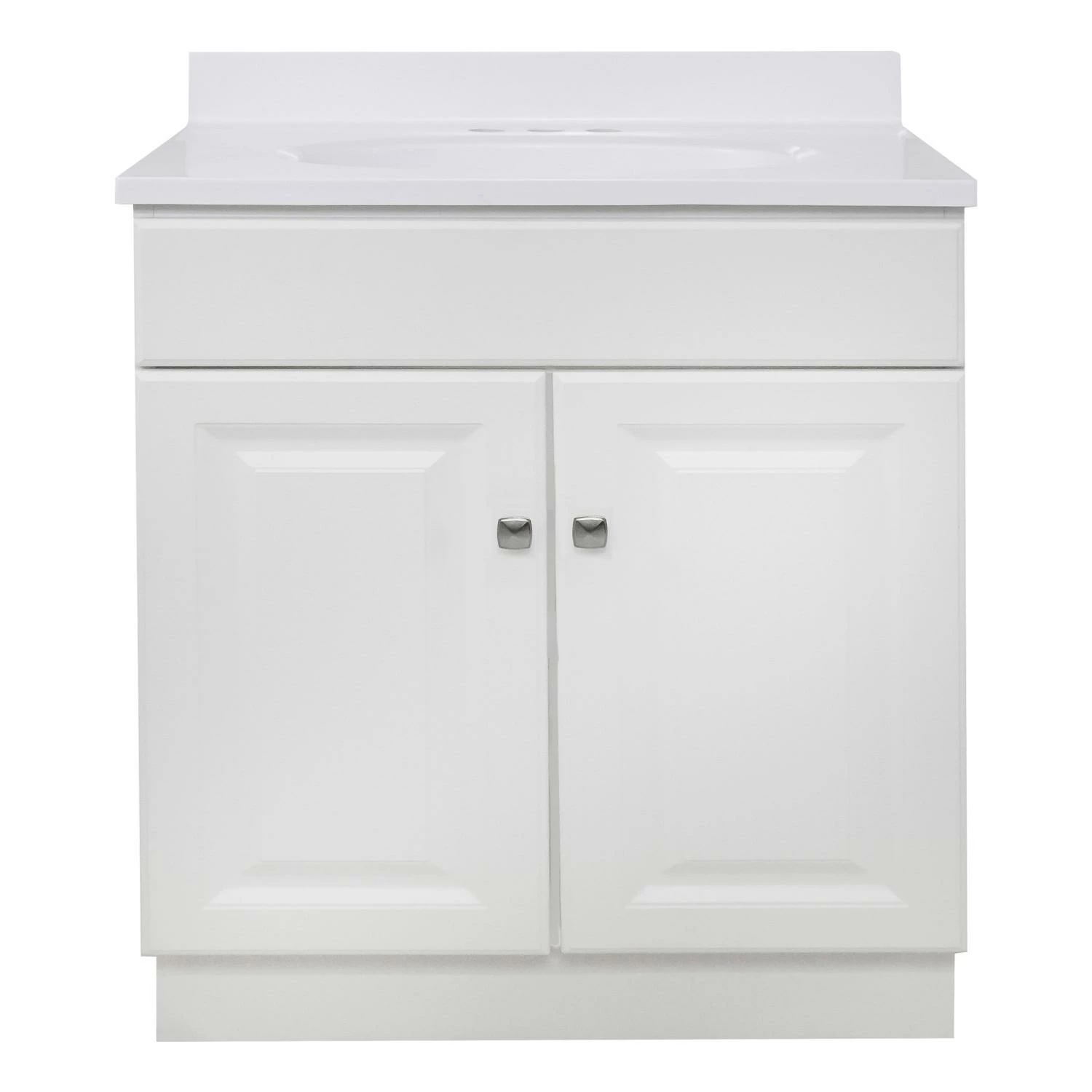 Wyndham Vanity With Solid Marble Top In White 31-in X 19-in 5 Wyndham Vanity With Solid Marble Top In White 31-in X 19-in - Image 5