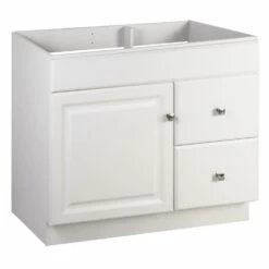 Wyndham 36-Inch Bathroom Vanity Without Top In White