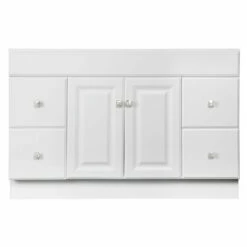 Wyndham 48-Inch Bathroom Vanity Without Top In White -US Home Sales Store wyndham 48 inch vanity without top 6
