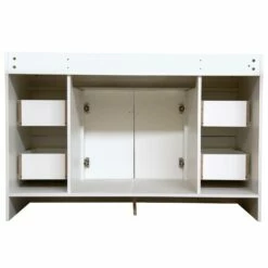 Wyndham 48-Inch Bathroom Vanity Without Top In White -US Home Sales Store wyndham 48 inch vanity without top 7