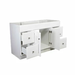 Wyndham 48-Inch Bathroom Vanity Without Top In White -US Home Sales Store wyndham 48 inch vanity without top 8
