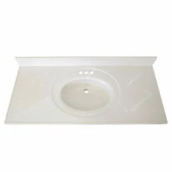 Wyndham Vanity With White Cultured Marble Top In Gray, 49-Inch -US Home Sales Store wyndham 49 inch white marble gray vanity 7